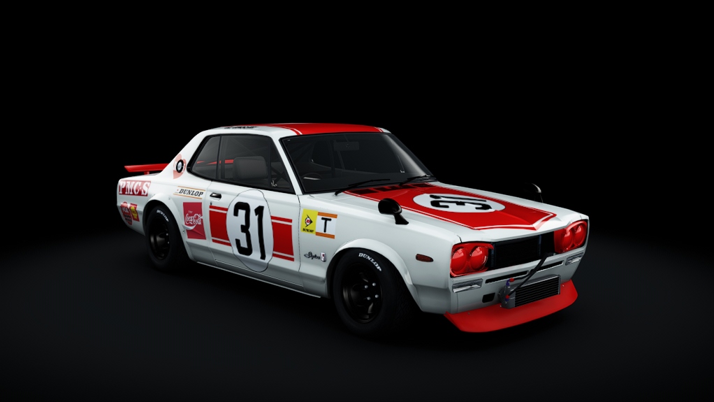 Nissan Skyline GT-R 2000, skin 31_Hasemi_1971_20GreatDriversSuzuka