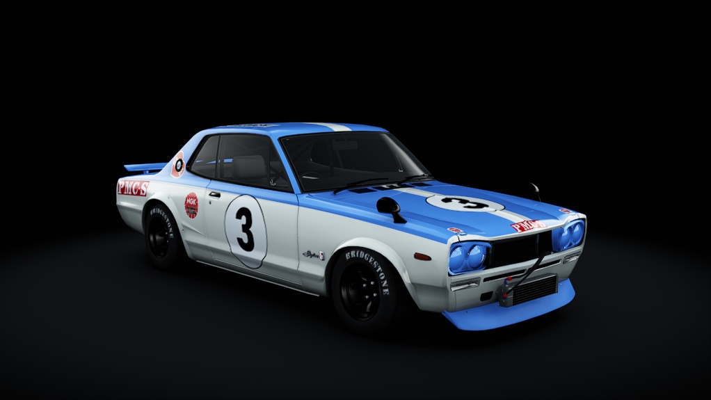 Nissan Skyline GT-R 2000, skin 3_Takahashi_1972_JapanFrandPrix