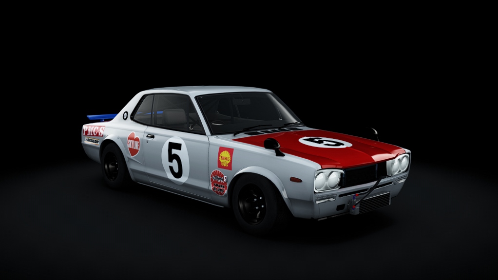 Nissan Skyline GT-R 2000, skin 5_Hoshino_1971_RaceDeNippon