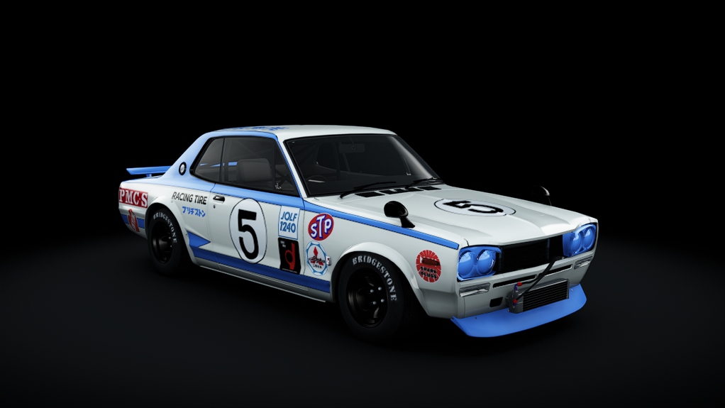 Nissan Skyline GT-R 2000, skin 5_Kawahara_1972_FujiMasters250Km