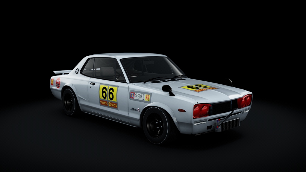 Nissan Skyline GT-R 2000, skin 66_Hasemi_1971_AllJapanRaceSuzuka