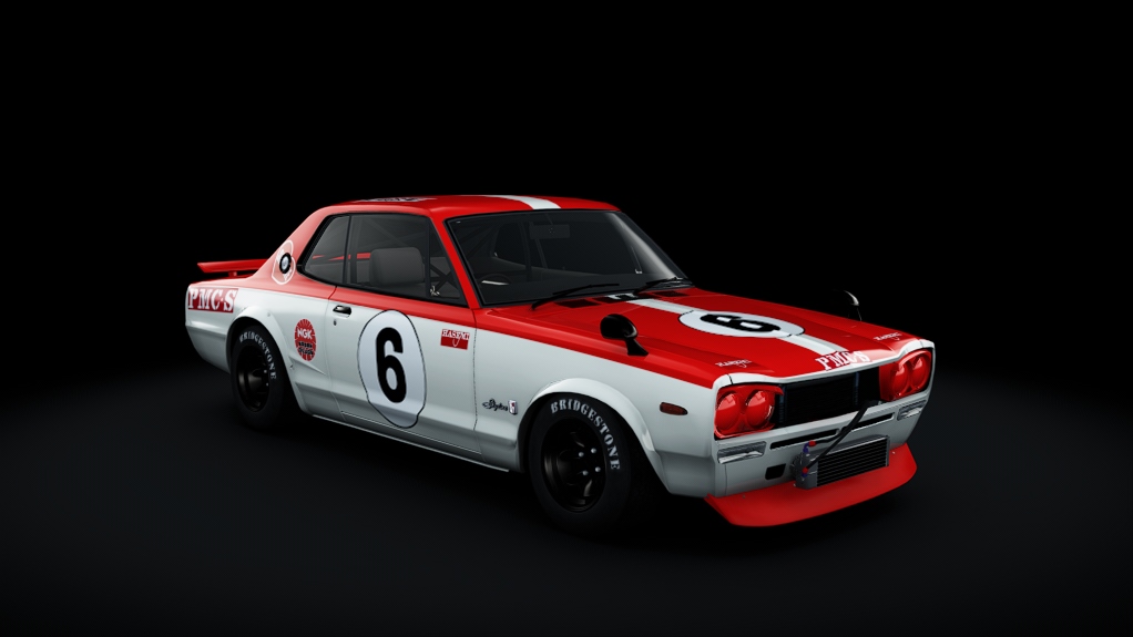 Nissan Skyline GT-R 2000, skin 6_Hasemi_1972_JapanFrandPrix