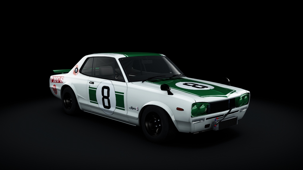 Nissan Skyline GT-R 2000, skin 8_Hasemi_1971_JapanGrandPrix