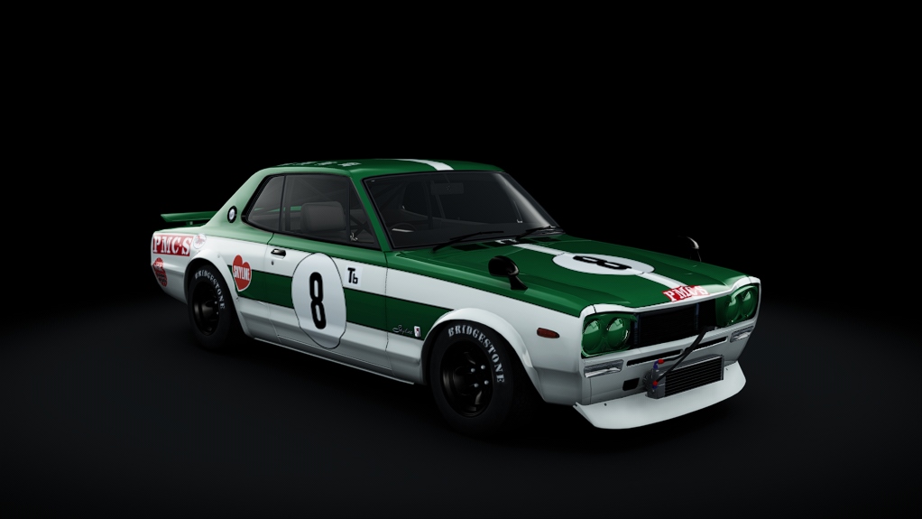 Nissan Skyline GT-R 2000, skin 8_Koshida_1972_JapanFrandPrix
