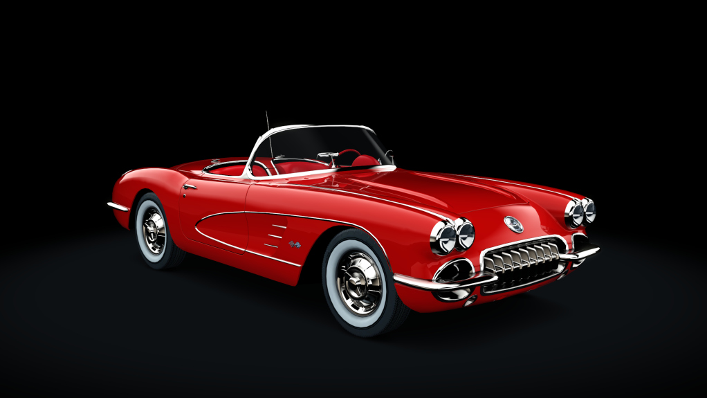 Chevrolet Corvette C1, skin roman_red