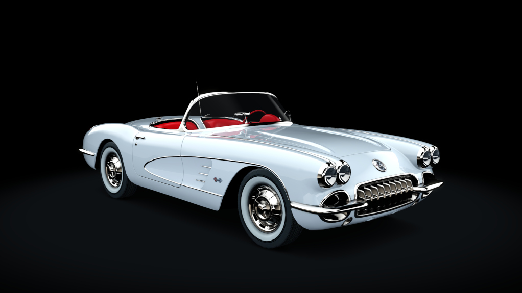 Chevrolet Corvette C1, skin snowcrest_white
