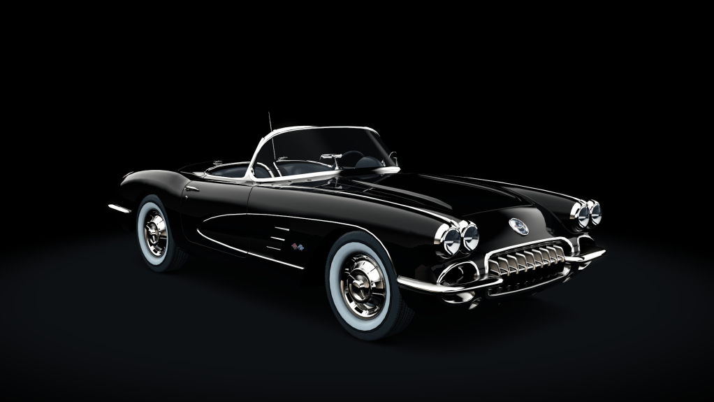 Chevrolet Corvette C1, skin tuxedo_black