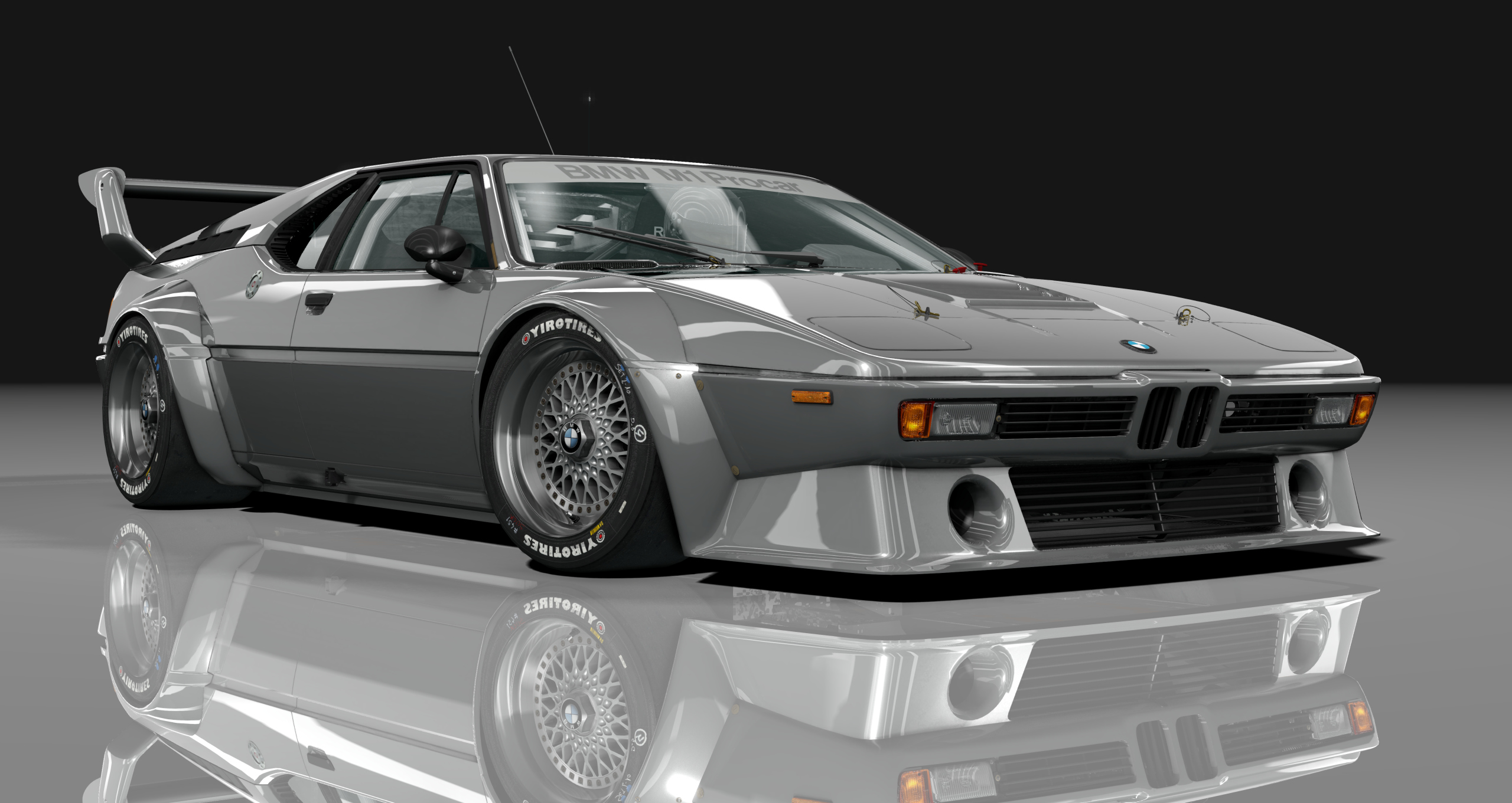 BMW E26 M1 Procar S, skin silver
