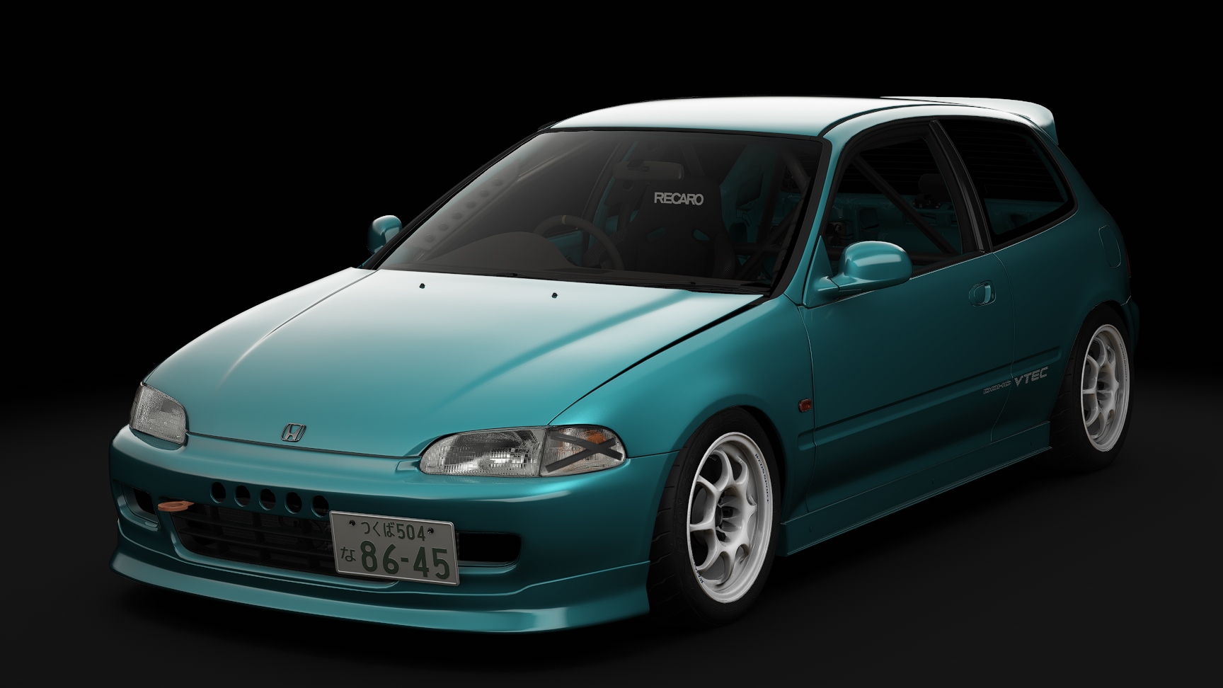 Honda Civic SiR-II Cup Car, skin 06_tahitian_green_pearl