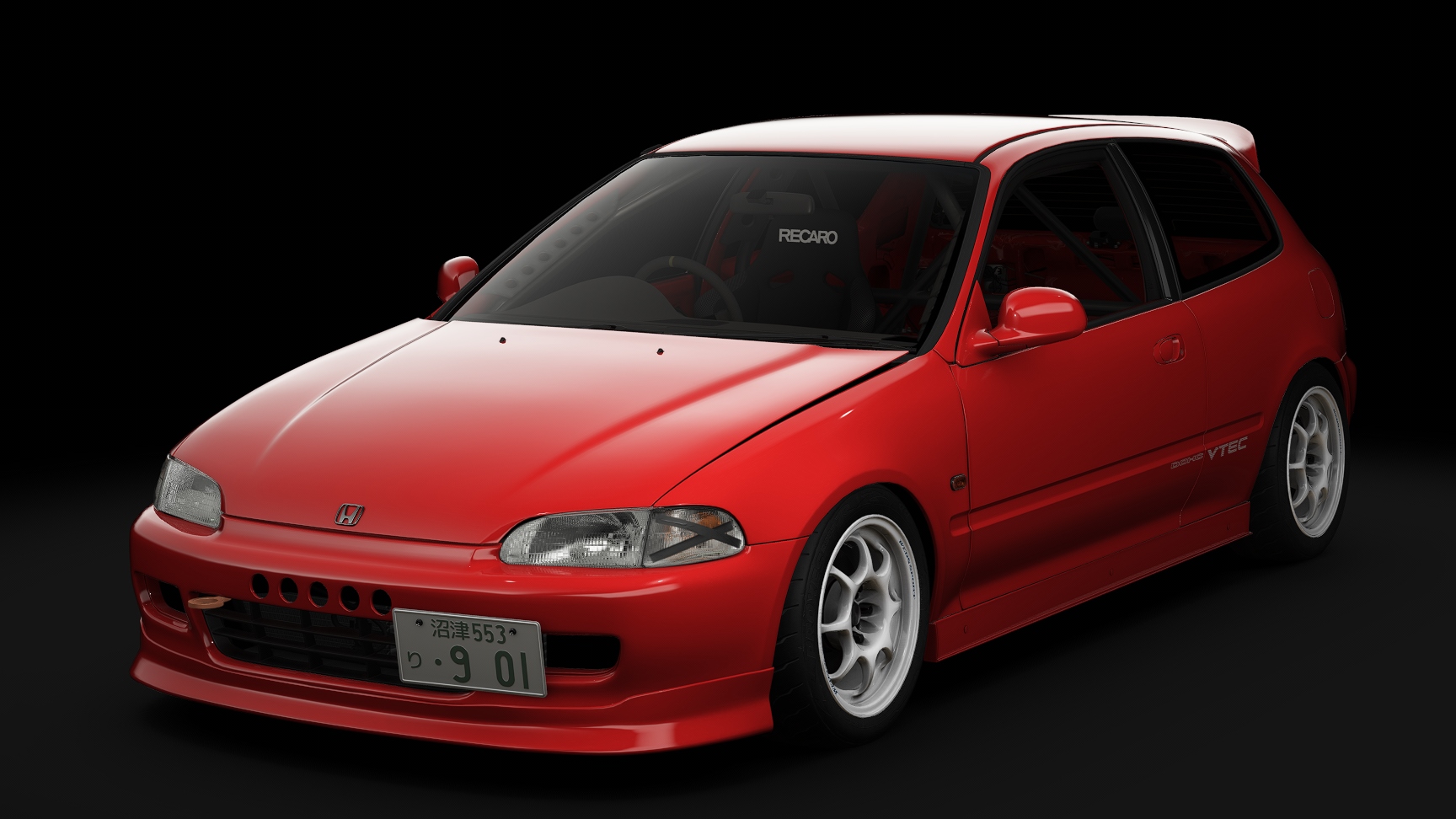 Honda Civic SiR-II Cup Car, skin 08_milano_red