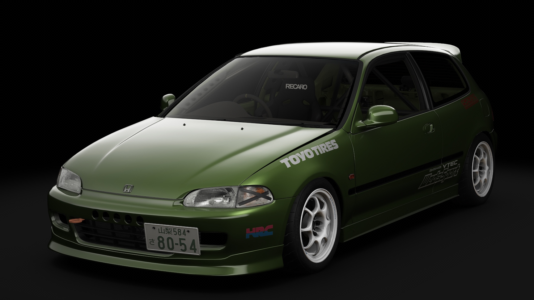 Honda Civic SiR-II Cup Car, skin 10_metallic_green