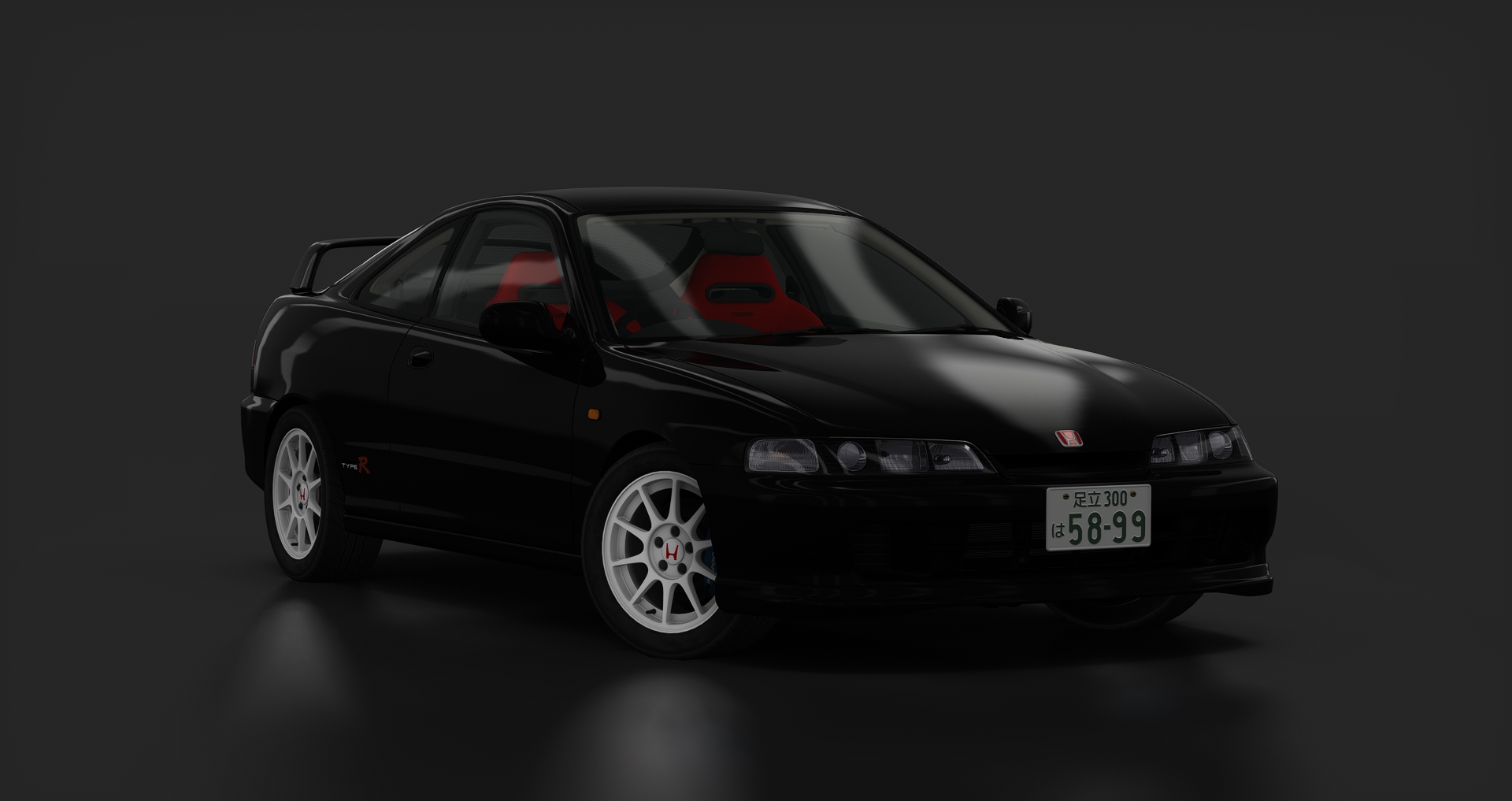 Honda Integra DC2 Type R (JDM), skin 01_Flamenco_Black_Pearl