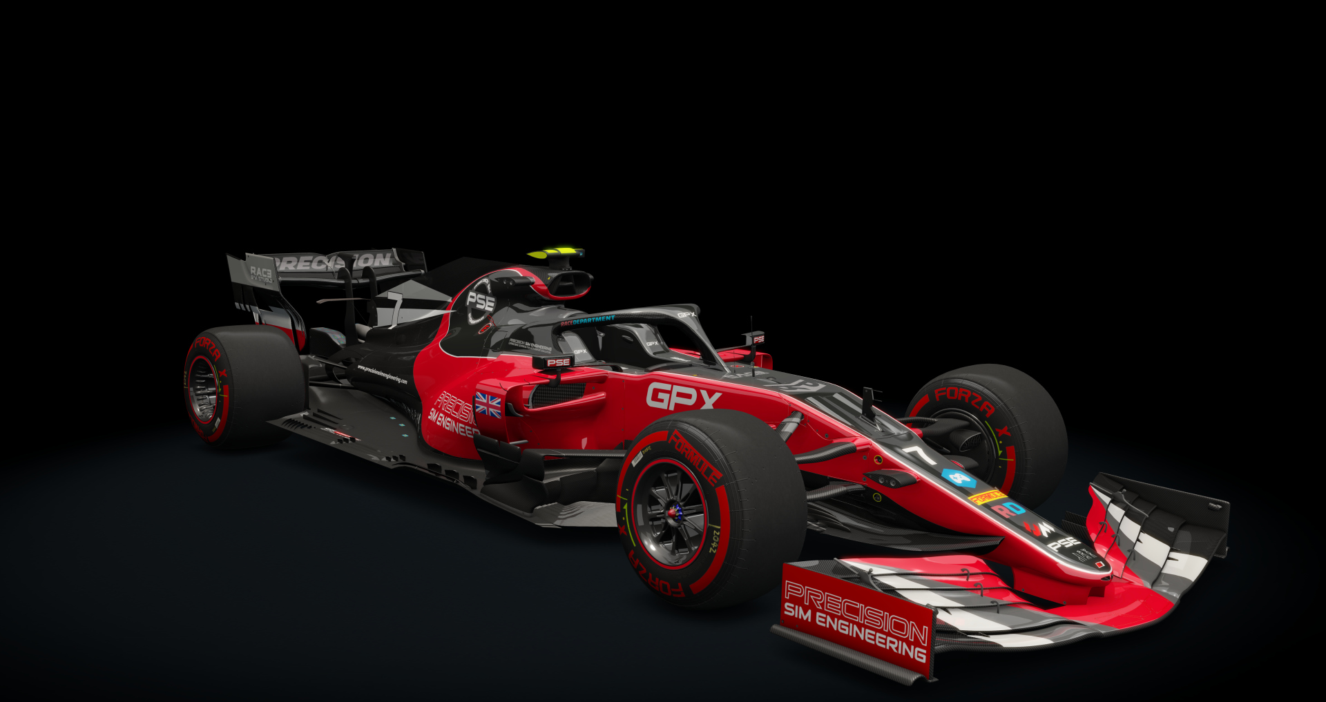 Formula Hybrid 2019, skin 07_pse_navy_red_black