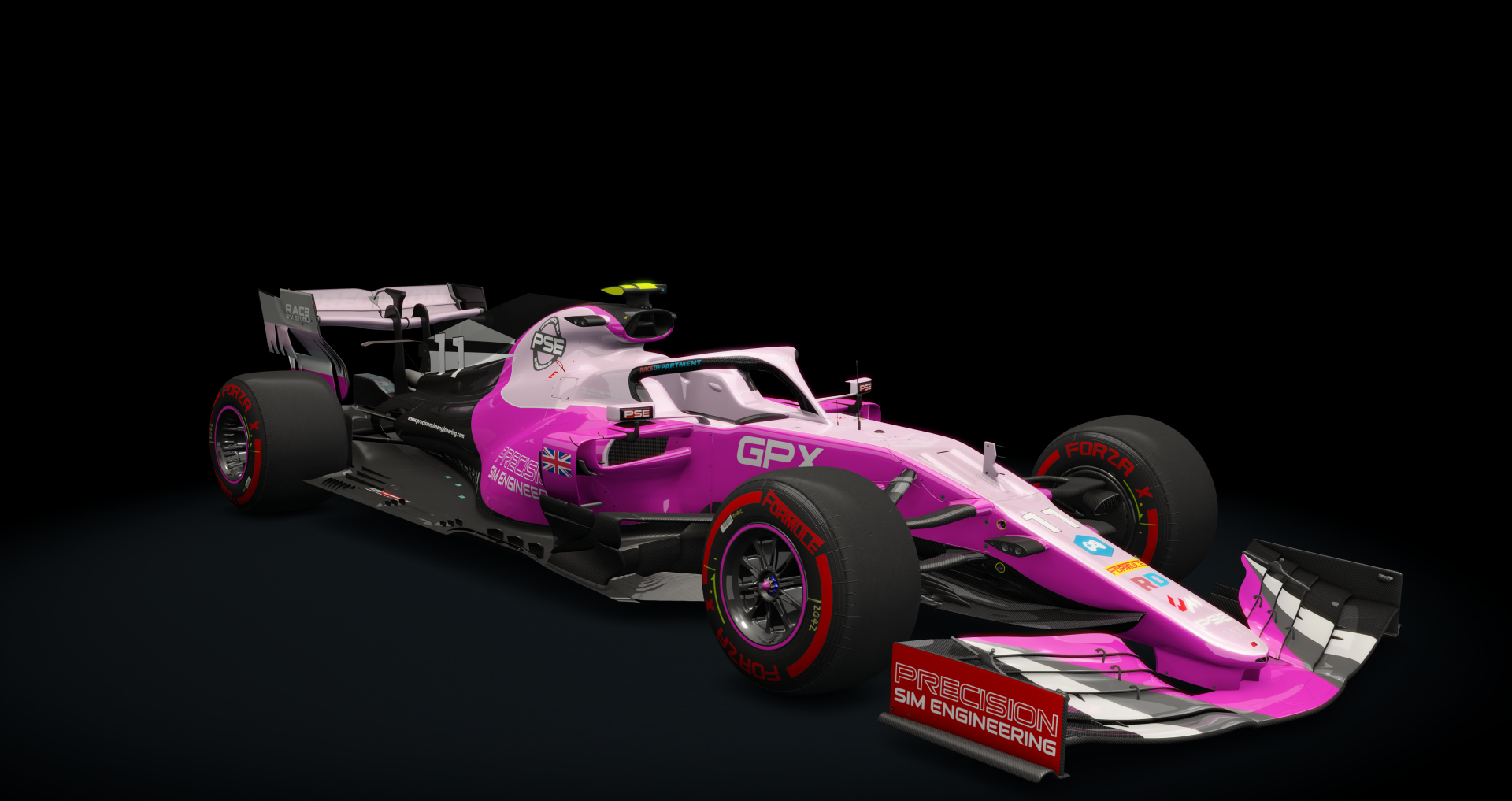 Formula Hybrid 2019, skin 11_pse_navy_pink_white