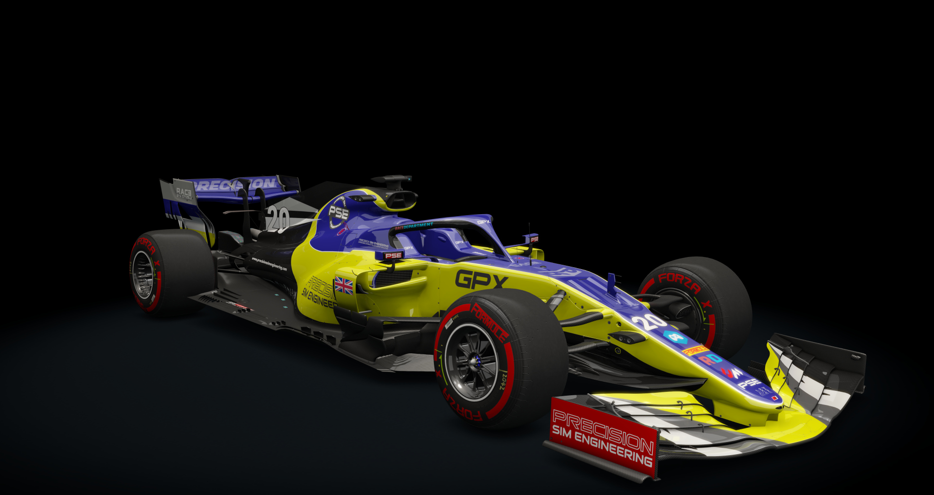 Formula Hybrid 2019, skin 20_pse_navy_yellow