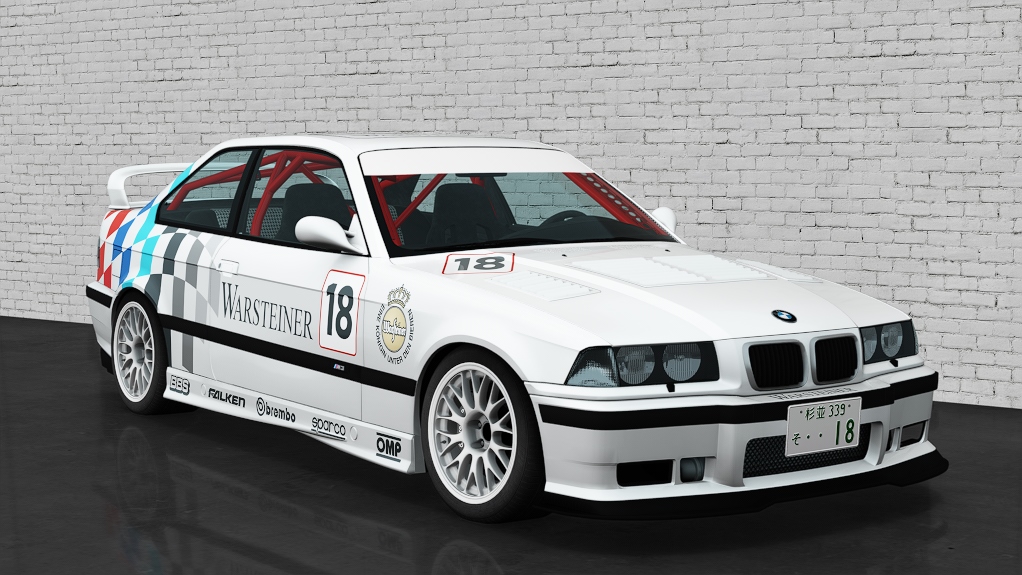 BMW M3 E36 Slang Spec, skin alpine_white_dtm_spec