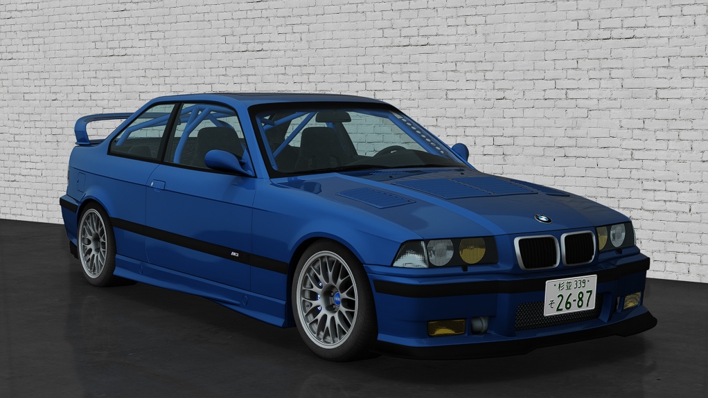 BMW M3 E36 Slang Spec, skin avus_blue_metallic
