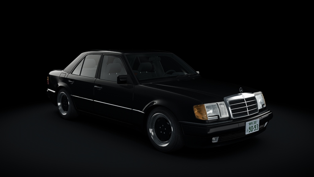Mercedes-Benz 500E (W124), skin blauschwarz_2