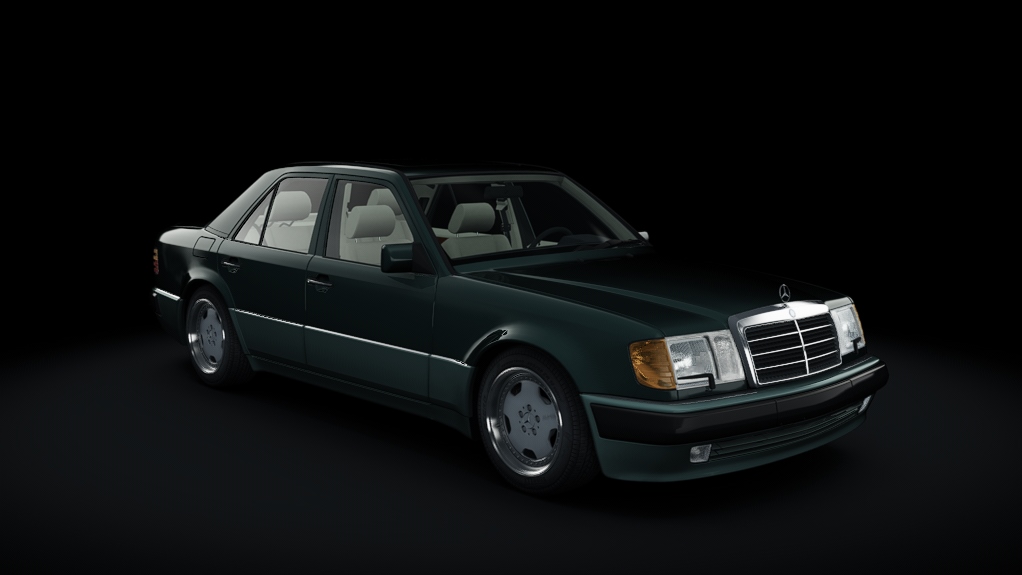 Mercedes-Benz 500E (W124), skin malachitgrun