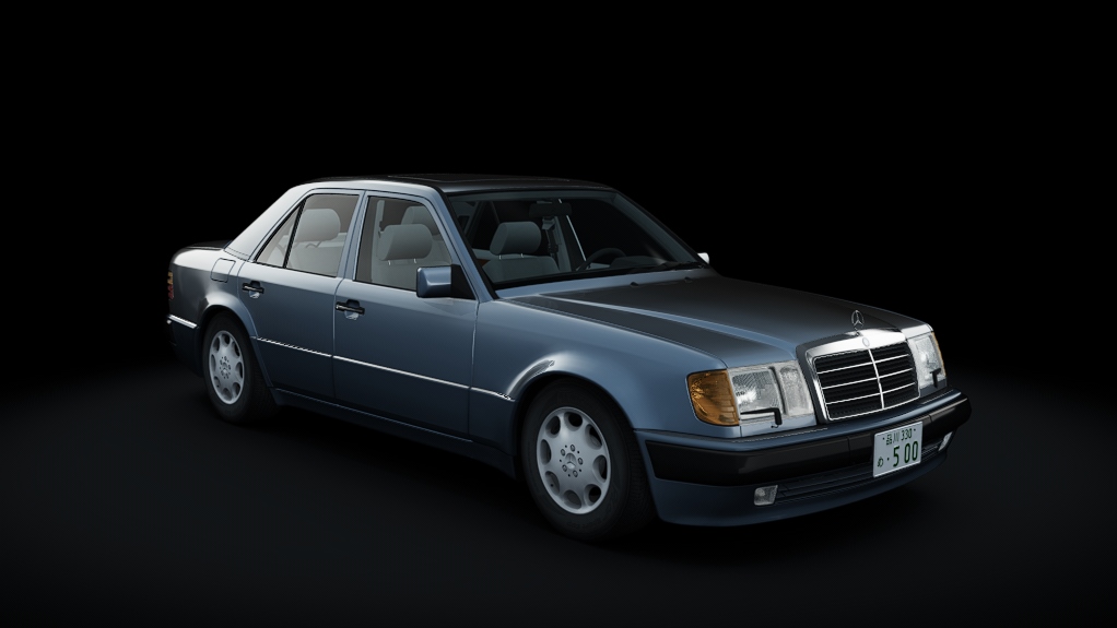 Mercedes-Benz 500E (W124), skin perlblau