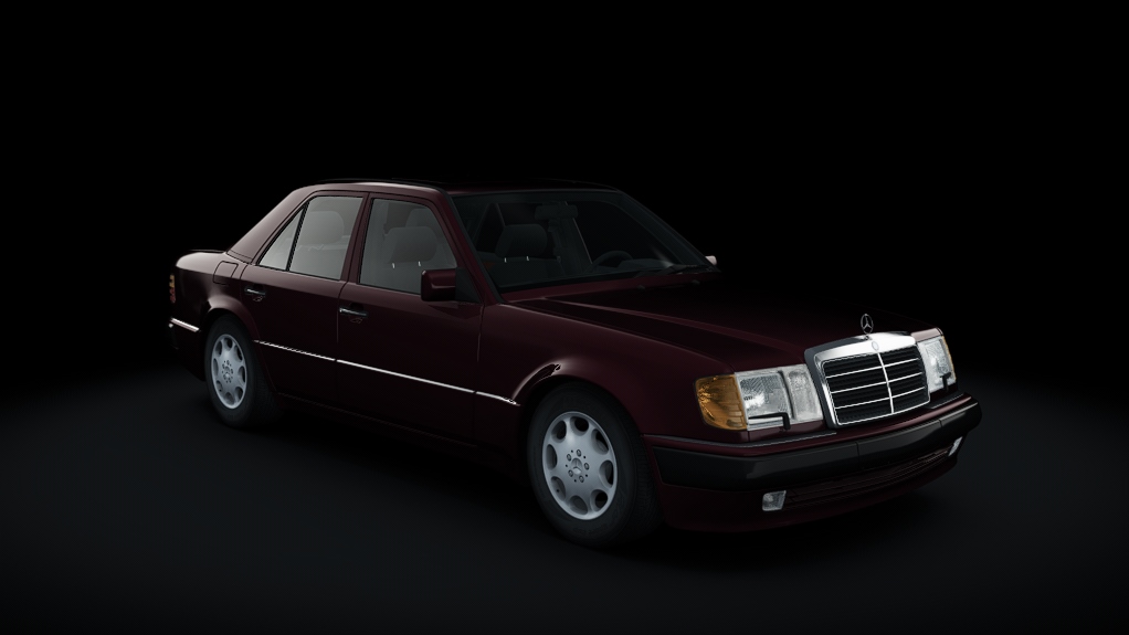 Mercedes-Benz 500E (W124), skin rubinrot