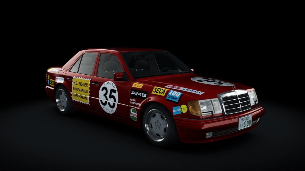 Mercedes-Benz 500E (W124), skin z_red_pig_evo