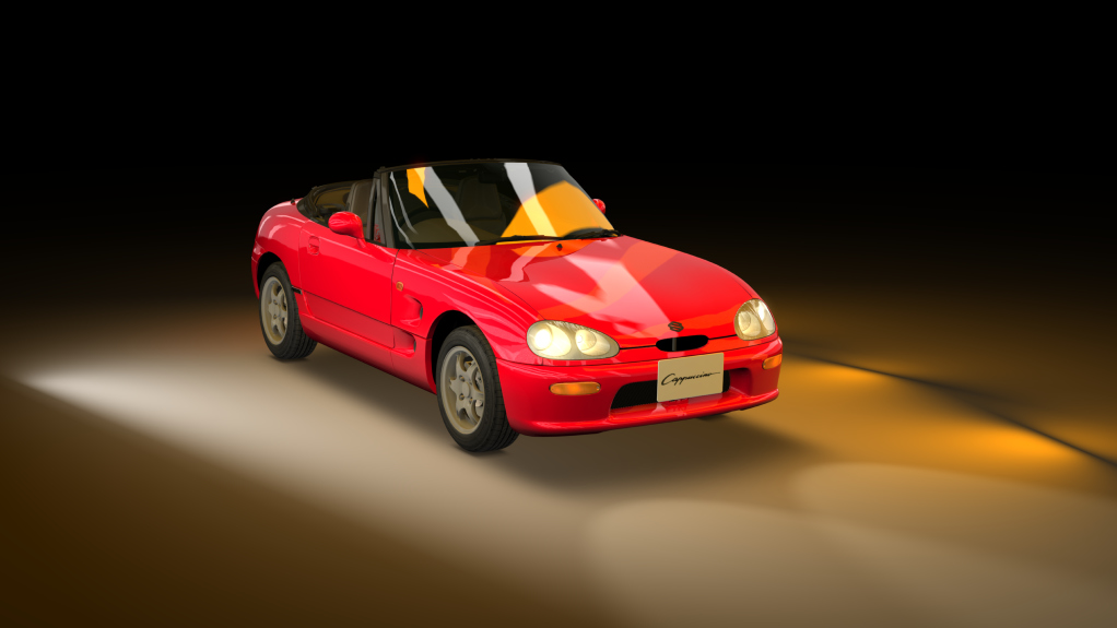 Suzuki Cappuccino Hayabusa swap, skin Red_Metallic