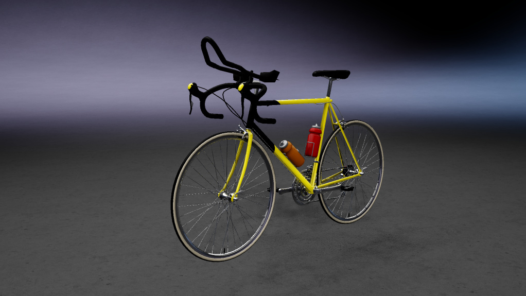 Bicycle, skin Yellow