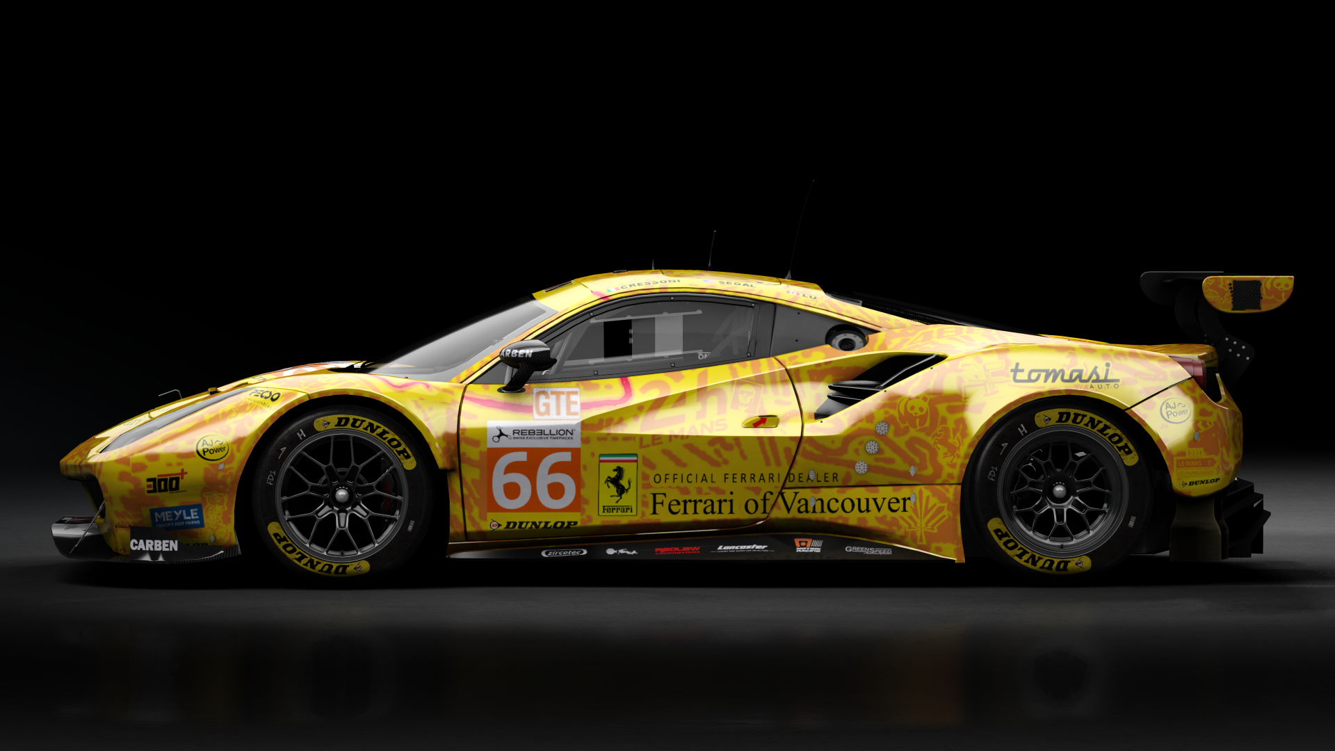 2018 Ferrari 488 GTE Evo [Michelotto], skin 2019 #66 JMW Motorsport ELMS