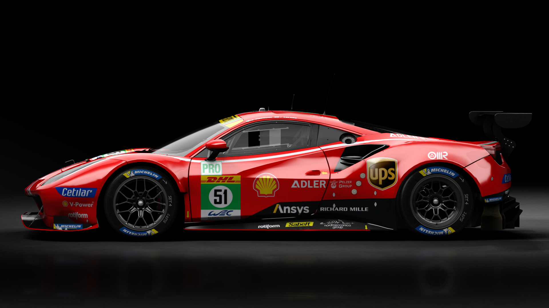 2018 Ferrari 488 GTE Evo [Michelotto], skin 2021 #51 AF Corse WEC