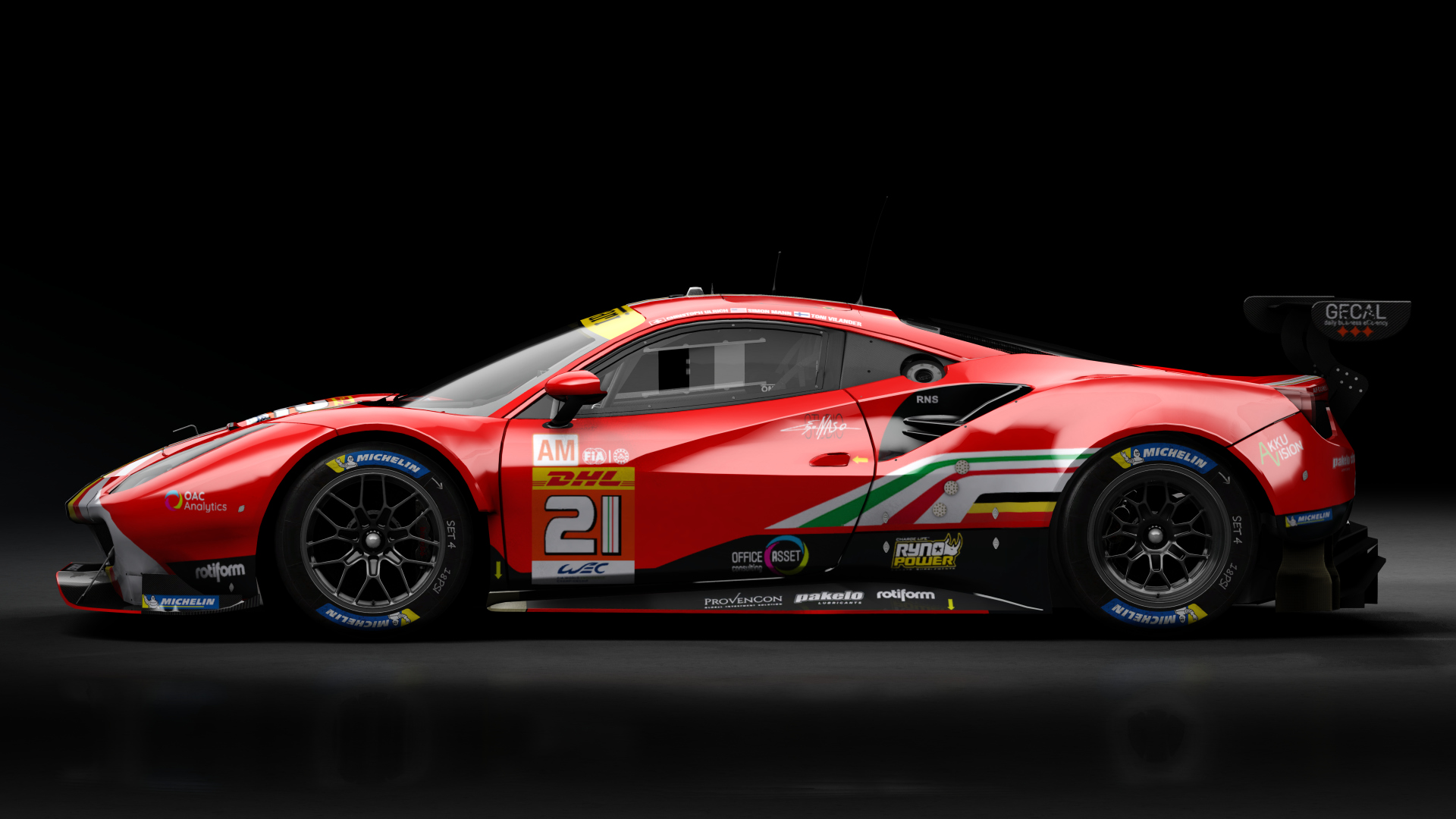 2018 Ferrari 488 GTE Evo [Michelotto], skin 2022 #21 AF Corse WEC SPA
