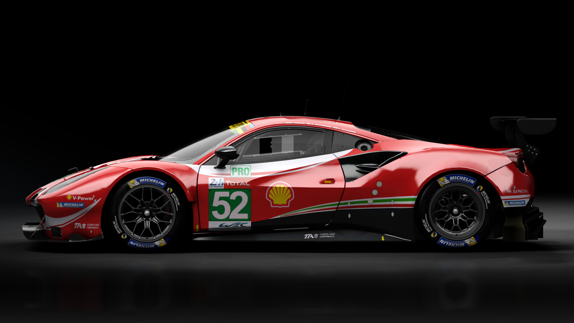 2018 Ferrari 488 GTE Evo Le Mans Spec [Michelotto], skin 2018 #52 AF Corse LM24