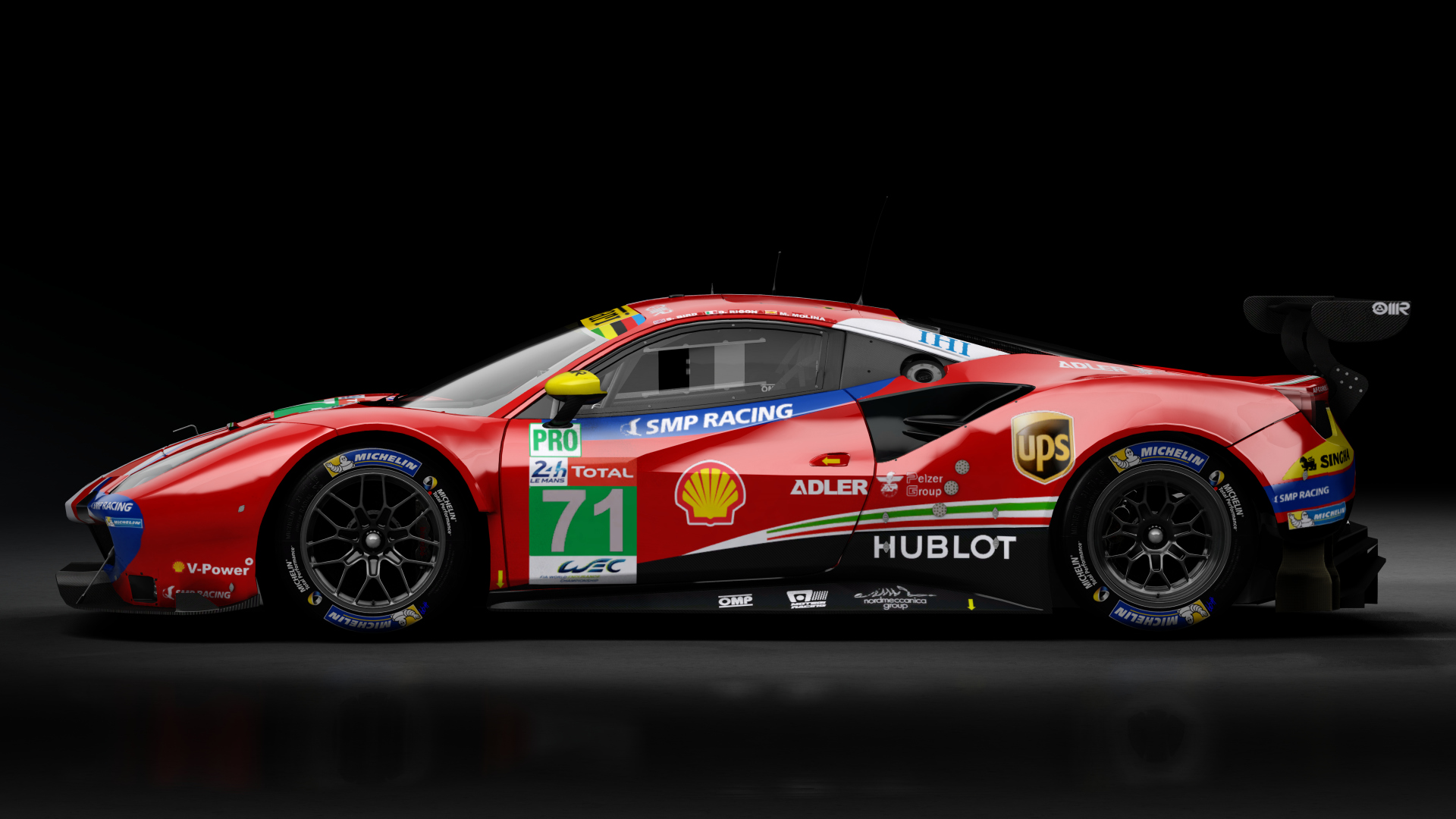 2018 Ferrari 488 GTE Evo Le Mans Spec [Michelotto], skin 2018 #71 AF Corse LM24