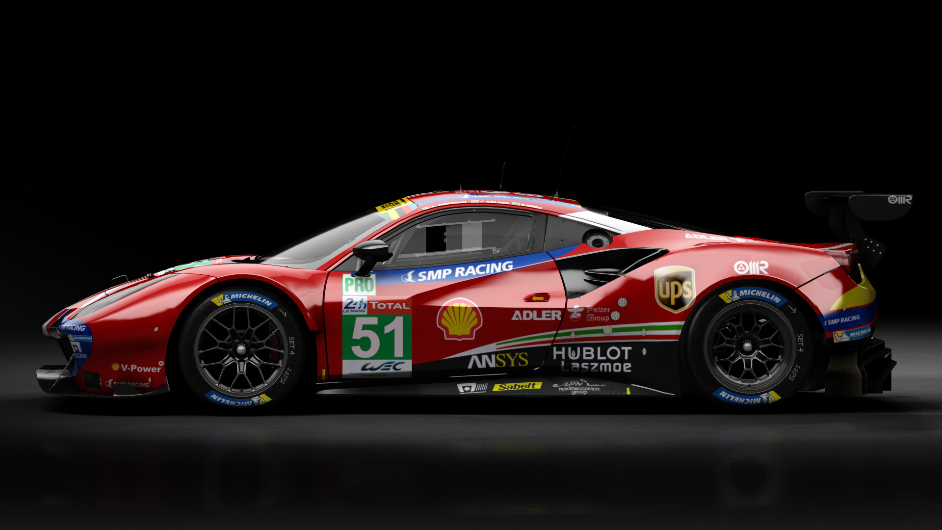 2018 Ferrari 488 GTE Evo Le Mans Spec [Michelotto], skin 2019 #51 AF Corse LM24