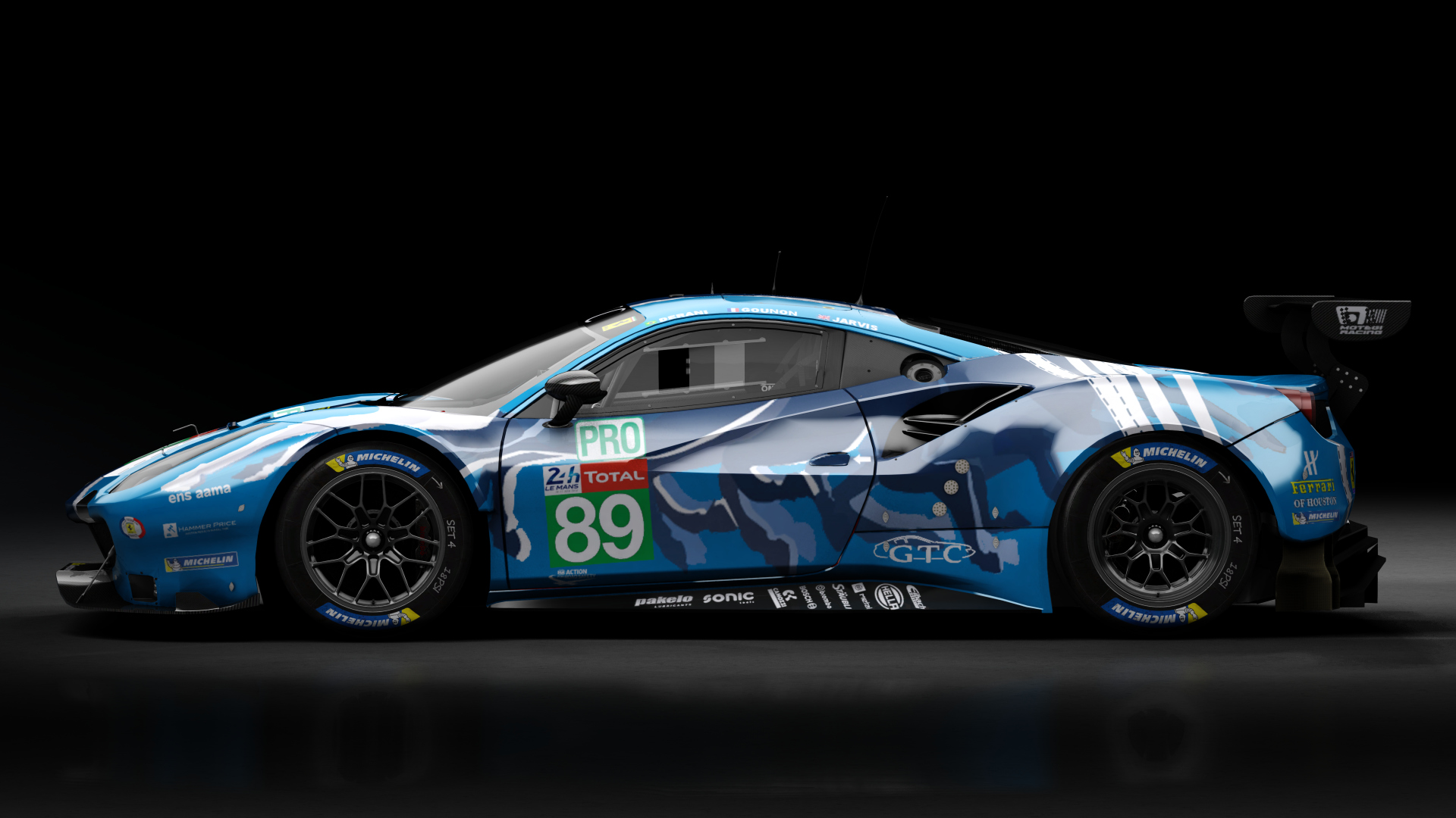 2018 Ferrari 488 GTE Evo Le Mans Spec [Michelotto], skin 2019 #89 Risi Competizione LM24