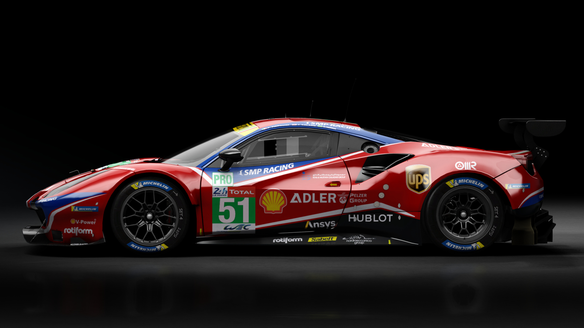 2018 Ferrari 488 GTE Evo Le Mans Spec [Michelotto], skin 2020 #51 AF Corse LM24