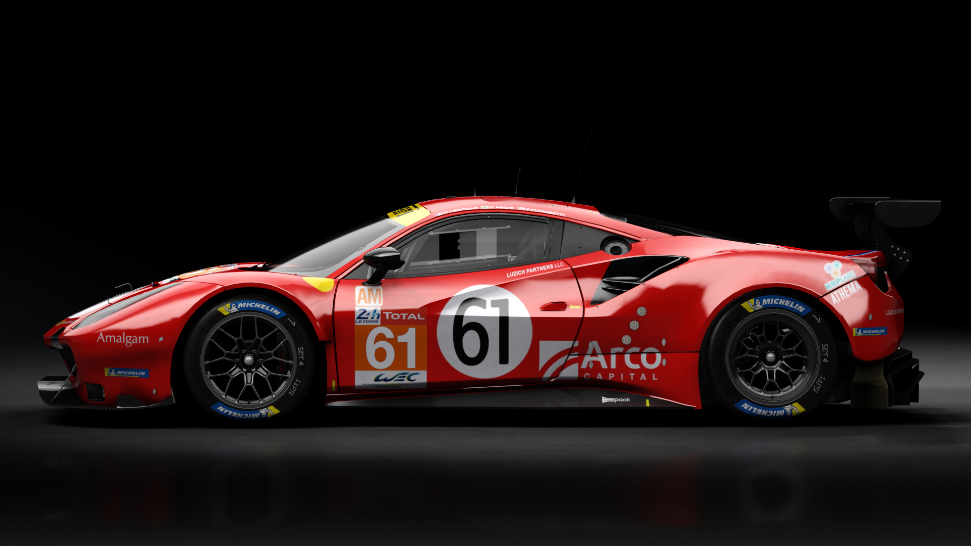 2018 Ferrari 488 GTE Evo Le Mans Spec [Michelotto], skin 2020 #61 Luzich Racing LM24