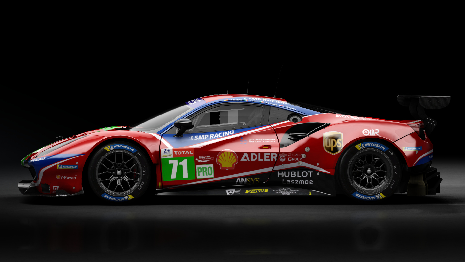 2018 Ferrari 488 GTE Evo Le Mans Spec [Michelotto], skin 2020 #71 AF Corse LM24 VIRTUAL