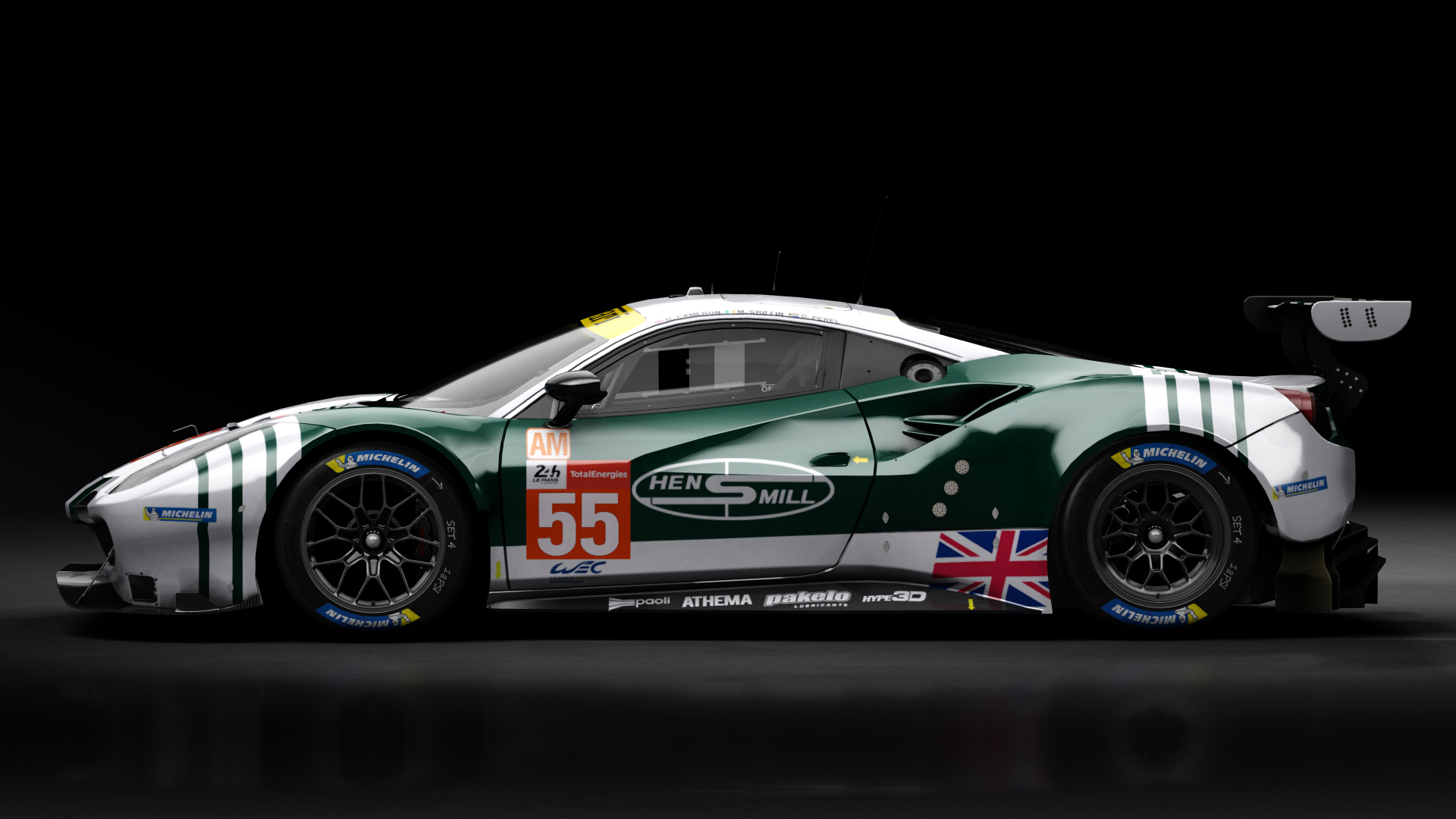 2018 Ferrari 488 GTE Evo Le Mans Spec [Michelotto], skin 2021 #55 Spirit of Race LM24