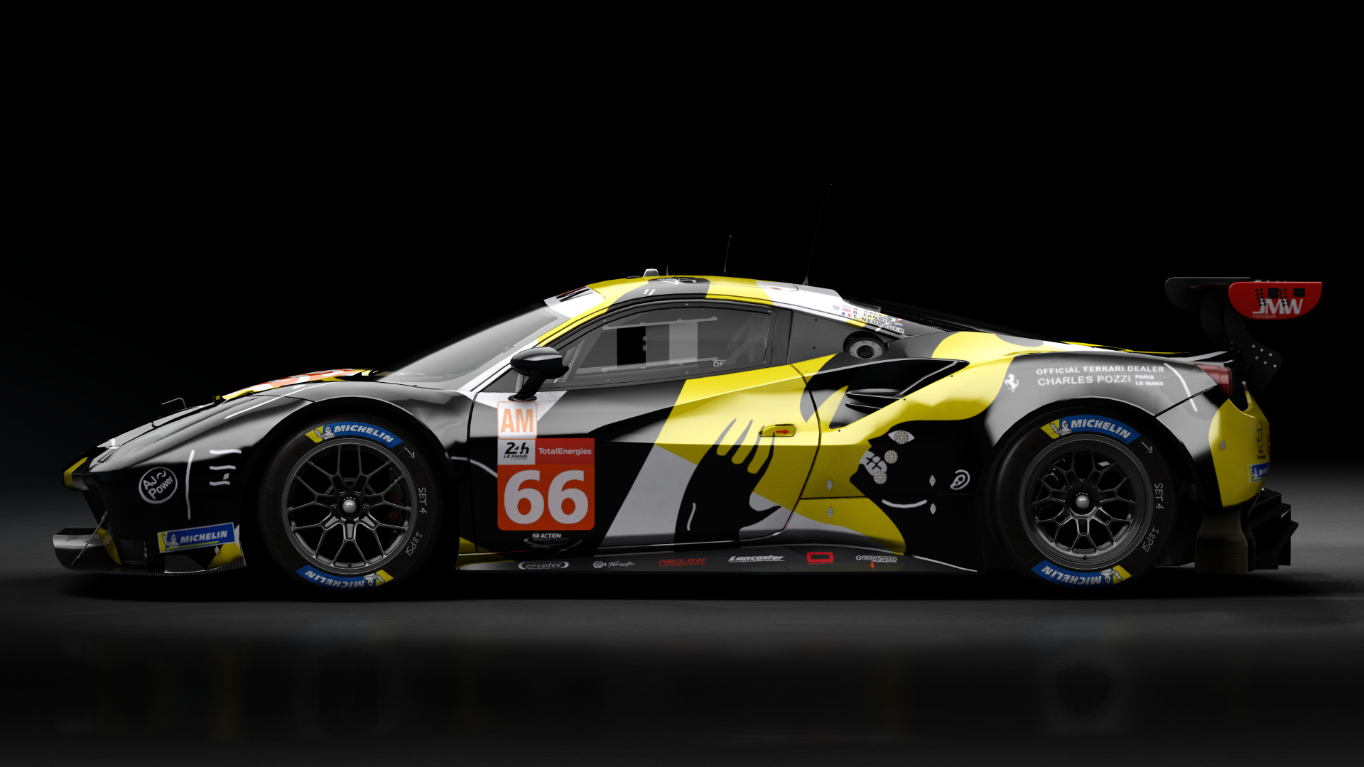 2018 Ferrari 488 GTE Evo Le Mans Spec [Michelotto], skin 2021 #66 JMW Motorsport LM24
