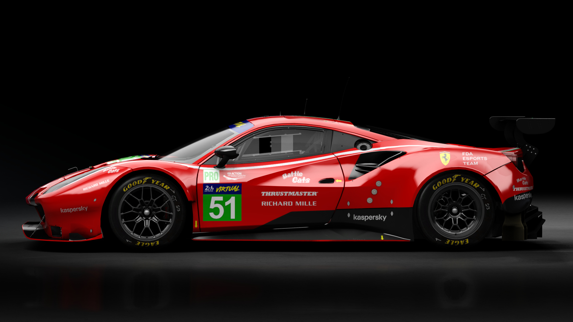 2018 Ferrari 488 GTE Evo Le Mans Spec [Michelotto], skin 2022 #51 FDA Esports Team LM24 VIRTUAL