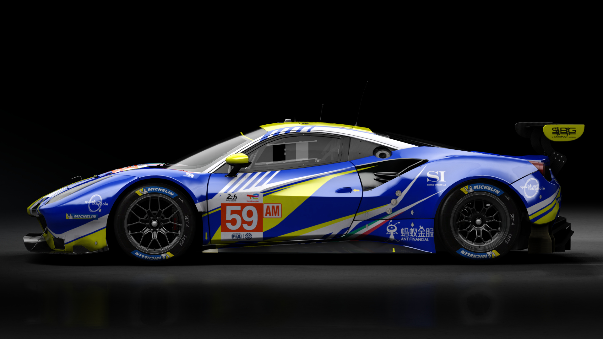 2018 Ferrari 488 GTE Evo Le Mans Spec [Michelotto], skin 2022 #59 Inception Racing LM24