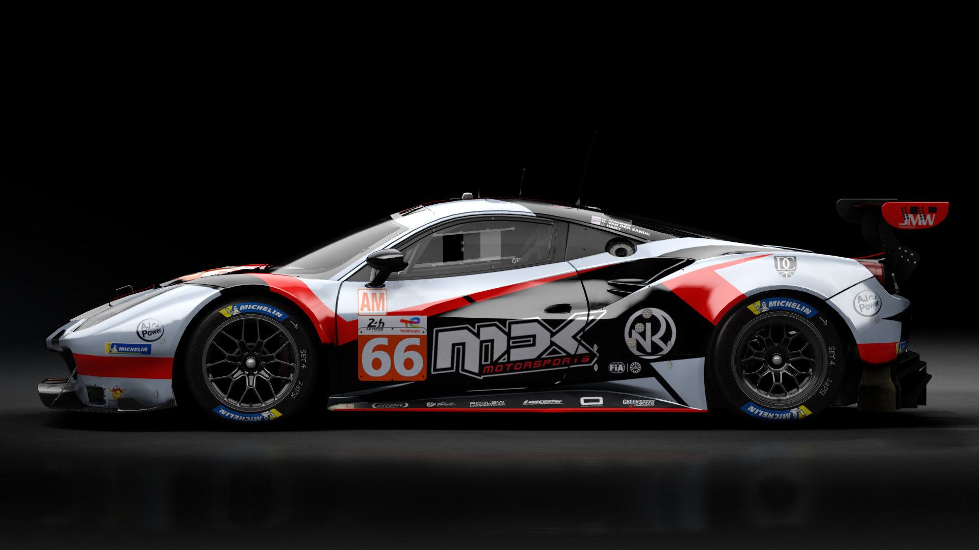 2018 Ferrari 488 GTE Evo Le Mans Spec [Michelotto], skin 2022 #66 JMW Motorsport LM24