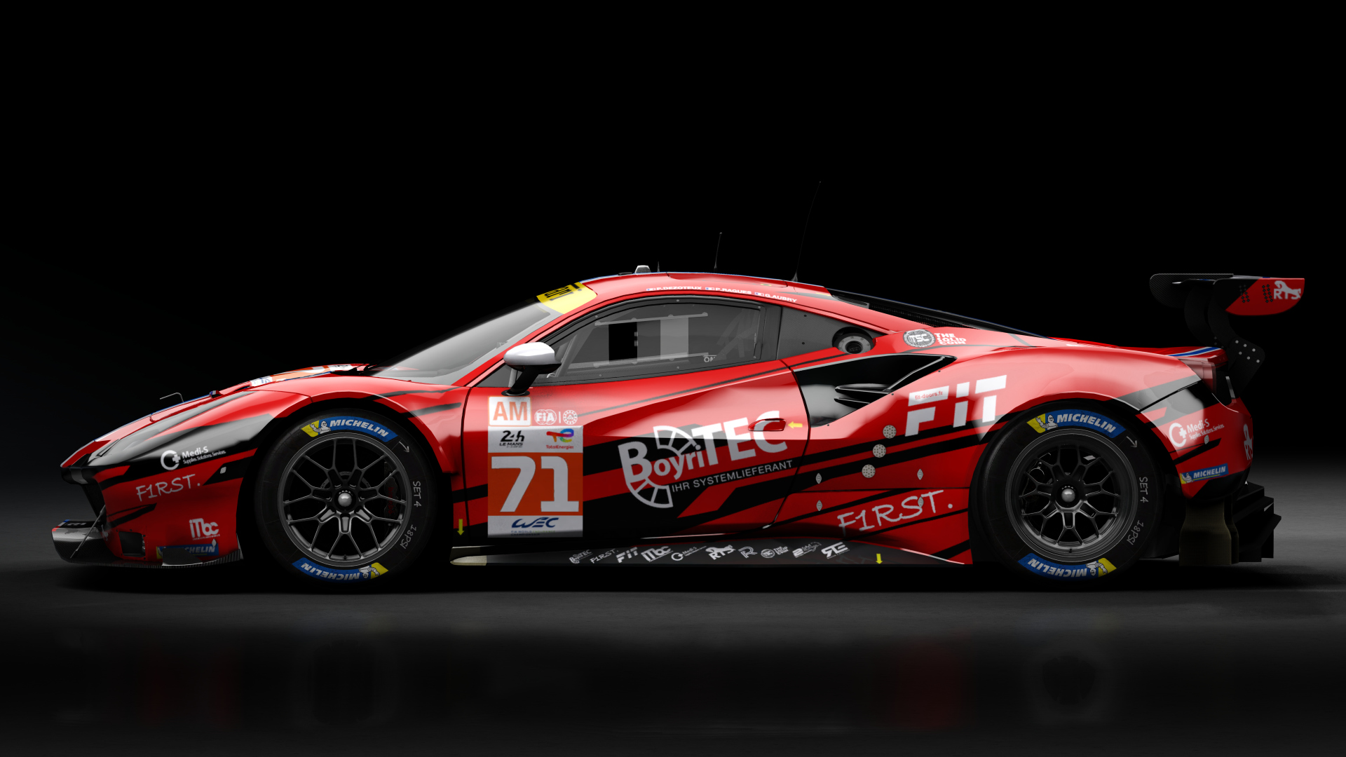 2018 Ferrari 488 GTE Evo Le Mans Spec [Michelotto], skin 2022 #71 Spirit Of Race LM24