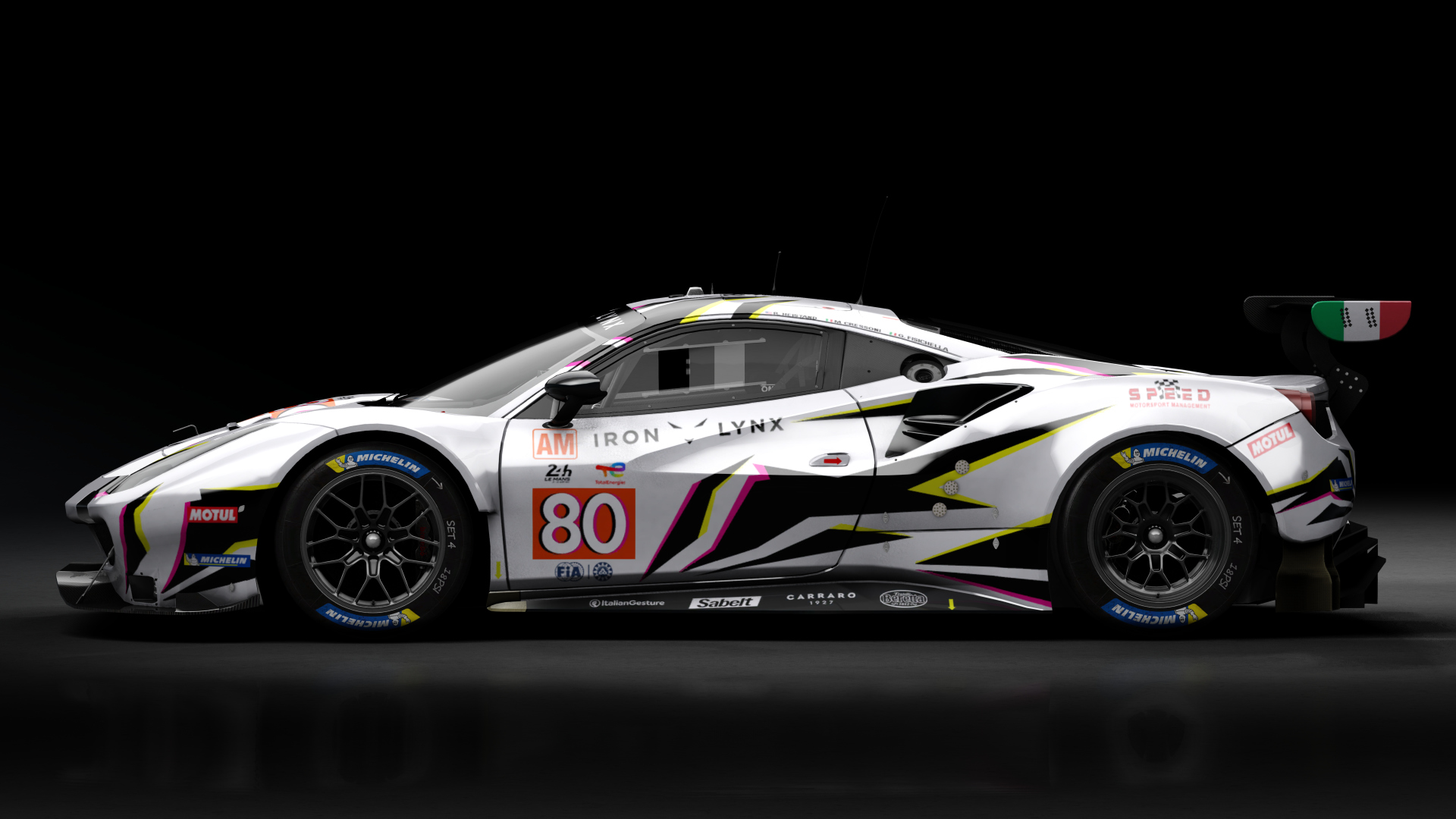 2018 Ferrari 488 GTE Evo Le Mans Spec [Michelotto], skin 2022 #80 Iron Lynx LM24