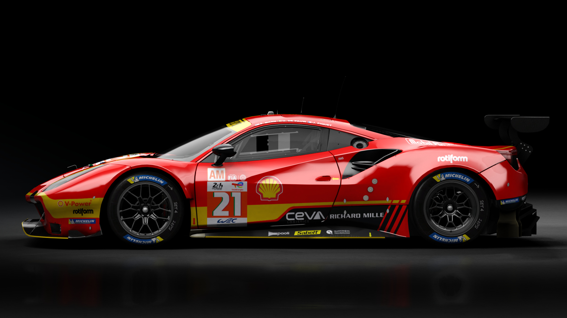 2018 Ferrari 488 GTE Evo Le Mans Spec [Michelotto], skin 2023 #21 AF Corse LM24