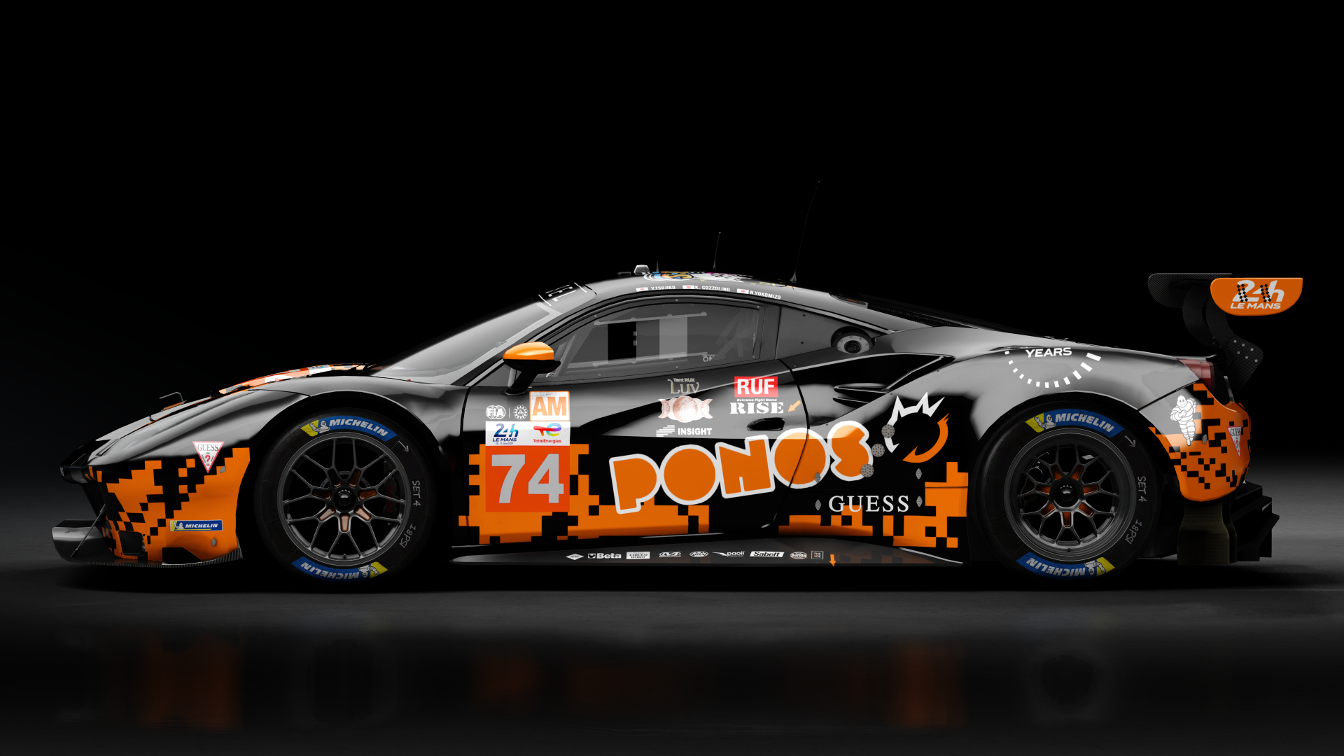 2018 Ferrari 488 GTE Evo Le Mans Spec [Michelotto], skin 2023 #74 Kessel Racing LM24