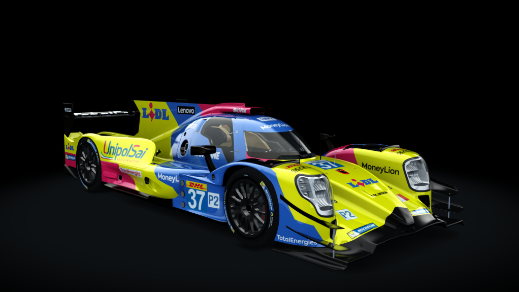 Oreca 07 LMP2 IMSA, skin L2X_Lidl
